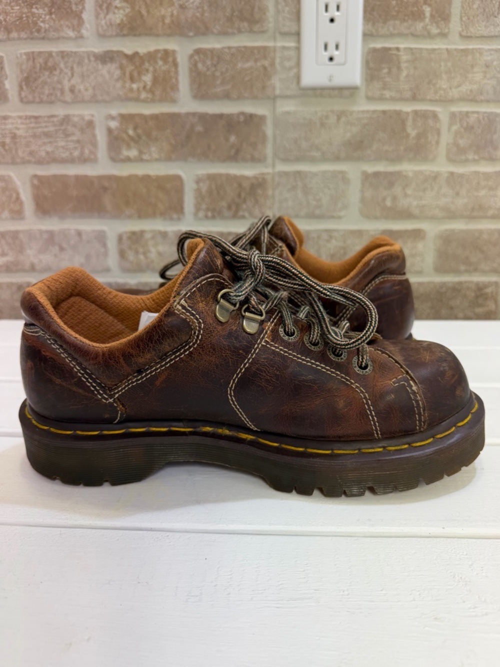 Doc Martens 10940 Grizzly Leather Chunky Lace Up Derby Men’s Sz 8 Vtg Y2k - Picture 5 of 11